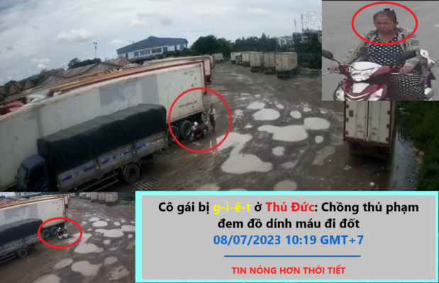 Quá trình gây án gIẾT bà Dung được camera an ninh ghi lại.