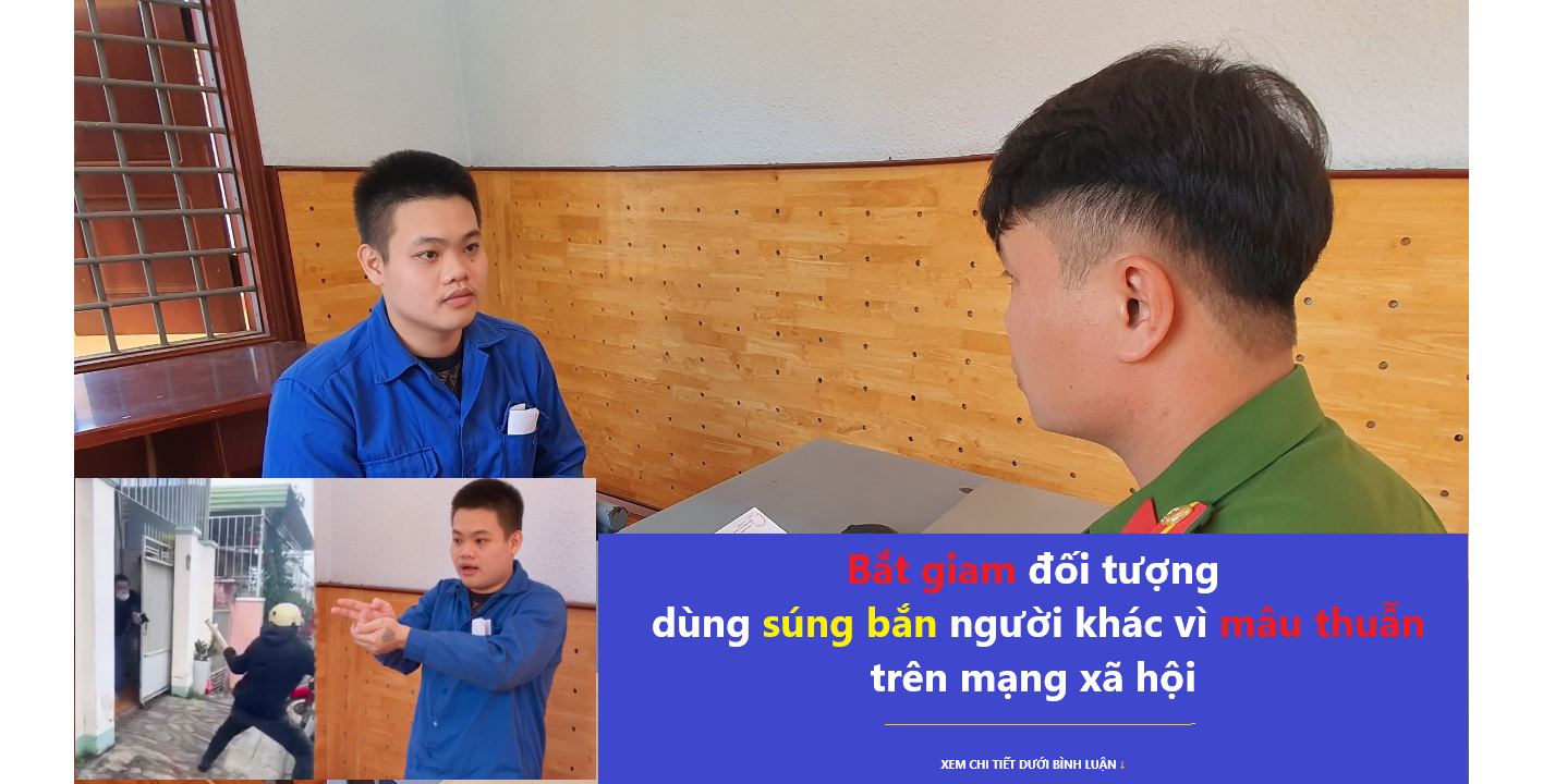 Đối tượng Lê Tuấn Kiệt tại trụ sở cơ quan Công an