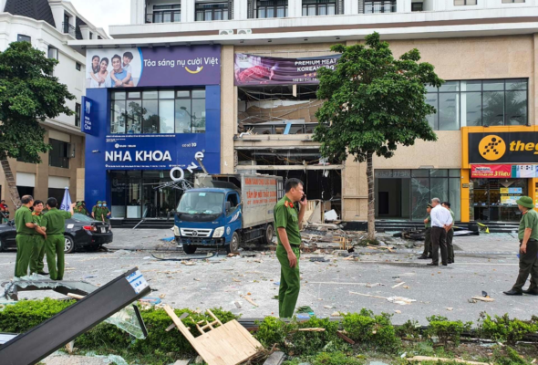 Vụ Nổ Lớn tại Tầng 1 Tòa Nhà City Light: Cửa Hàng Đang Thi Công Nhà Hàng Bị Tàn Phá