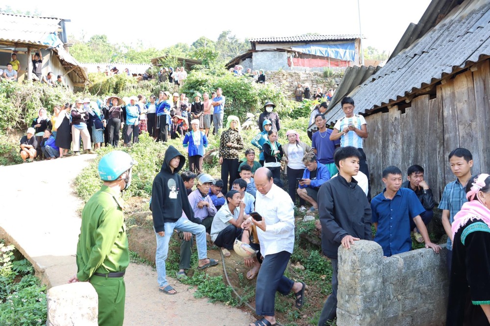 Người dân trong bản ở lai châu chưa hết bàng hoàng khi vụ án xảy ra.